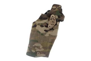 Safariland ALS Glock 19 Optic Tactical Holster features a Cordura Nylon Multicam finish